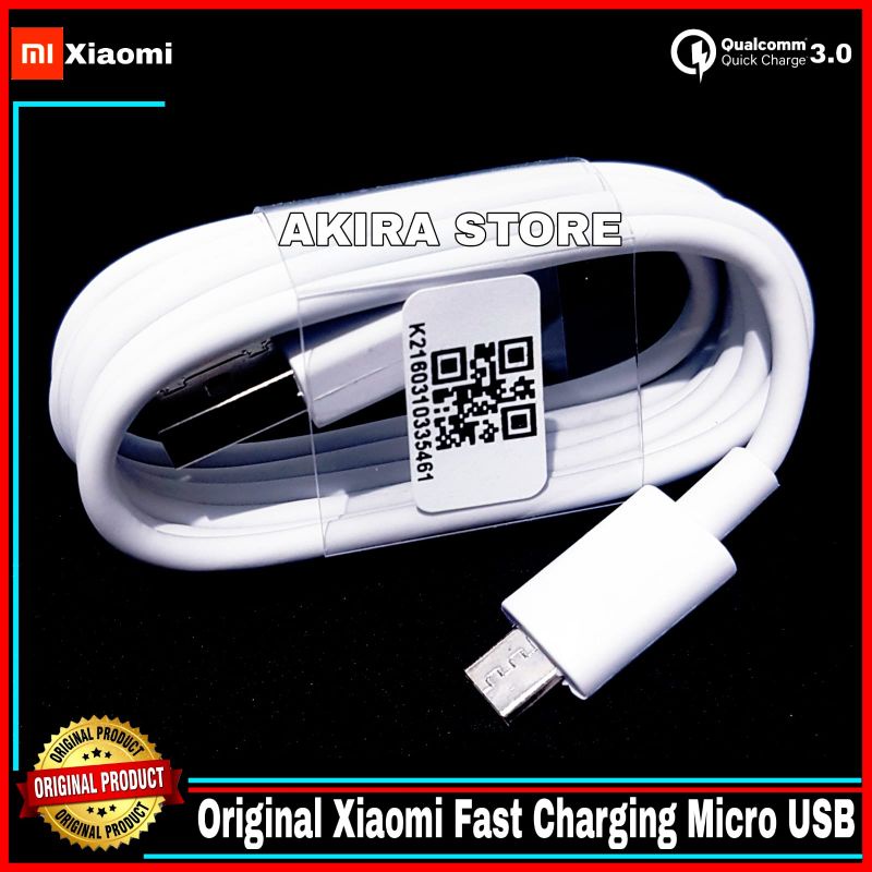 Kabel Data Xiaomi Redmi 10A ORIGINAL 100% Fast Charging Micro USB