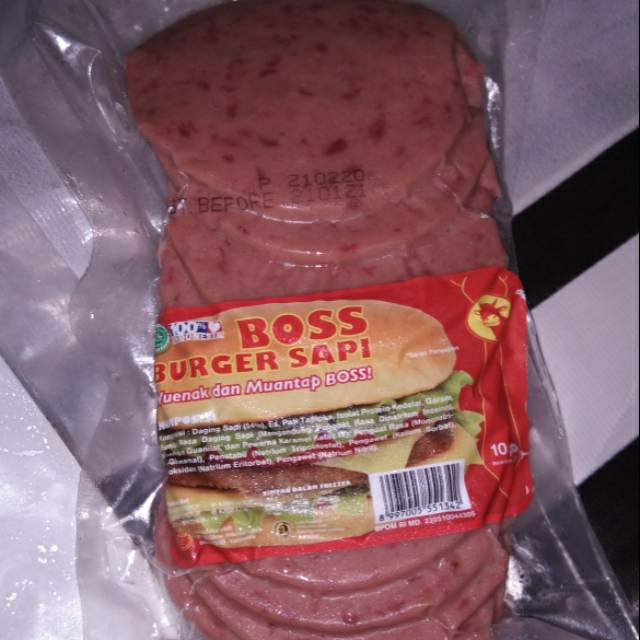 

BOSS BURGER SAPI 250 GR isi 10s