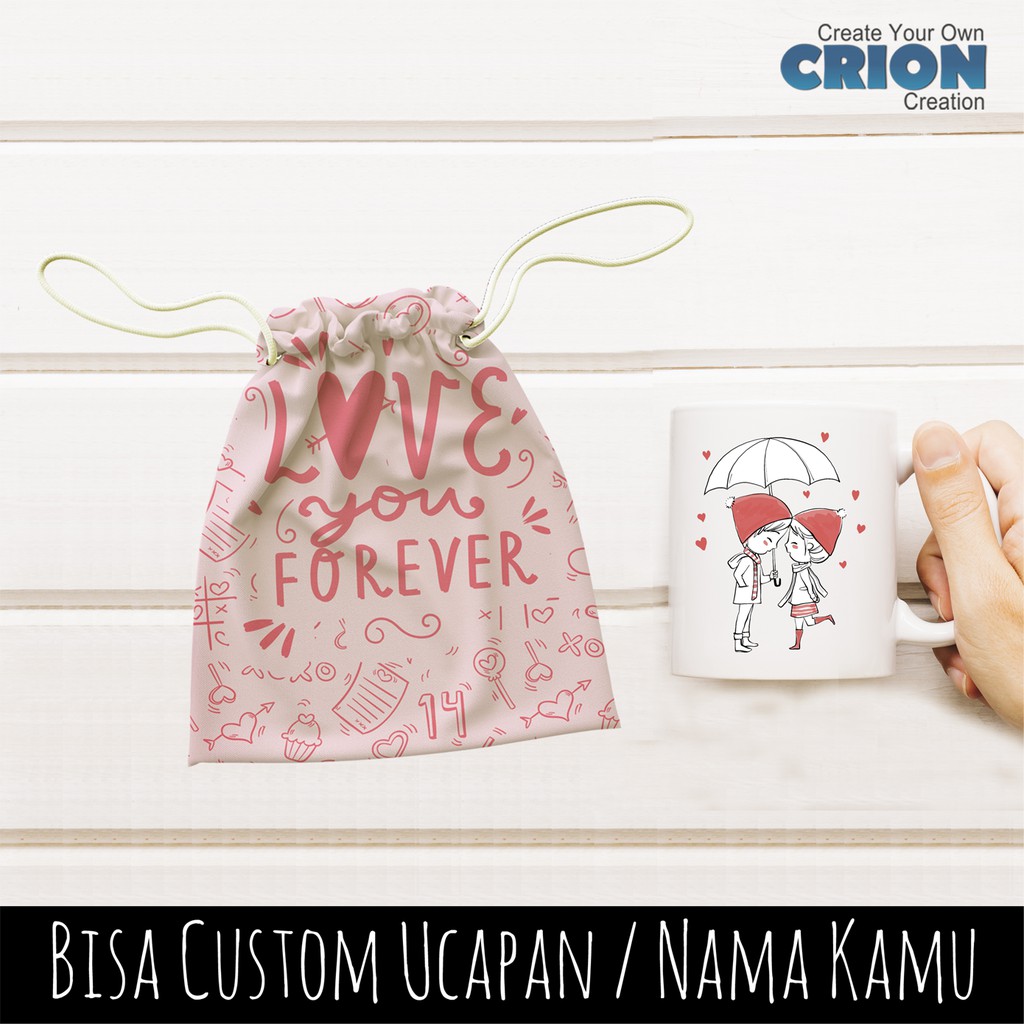 Hampers happy valentine day bisa custom ucapan atau nama kamu sendiri