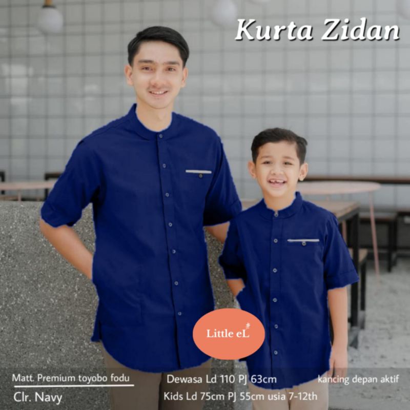 Kurta Zidan koko kemeja premium toyobo fodu little