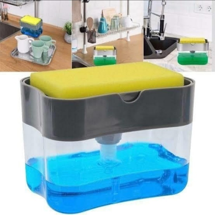 Dispenser Sabun Cuci piring Busa Sponge / Tempat Sabun Cuci Piring- Perlengkapan Rumah