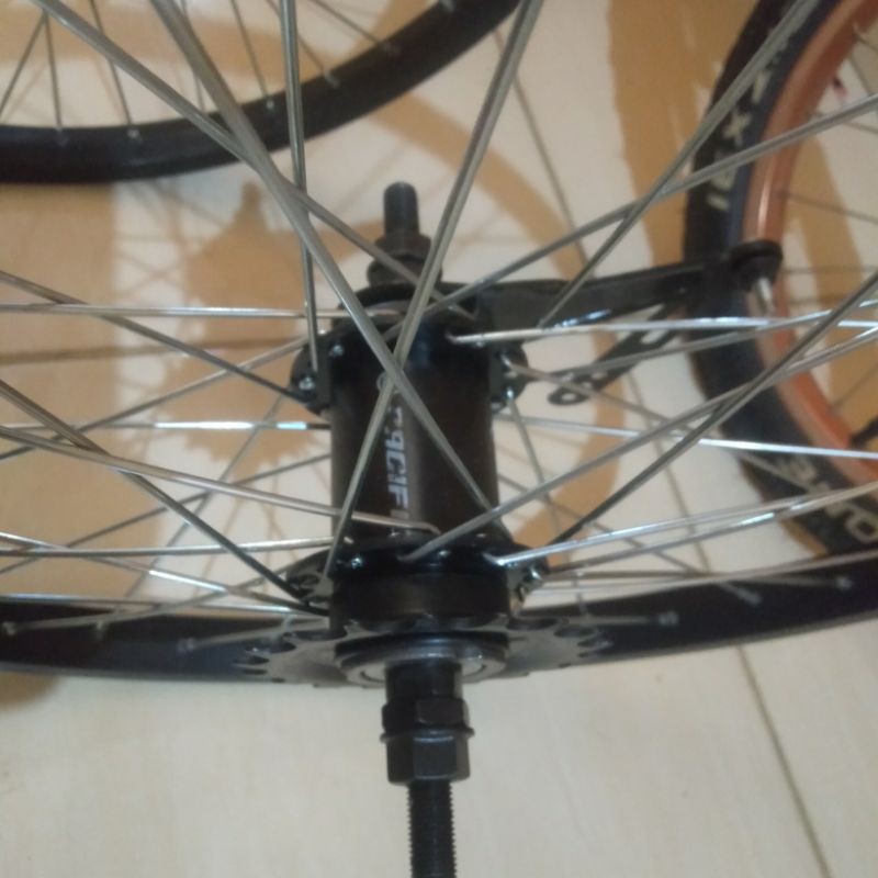wheelset 20 inchi TorpedoHitam Aloy