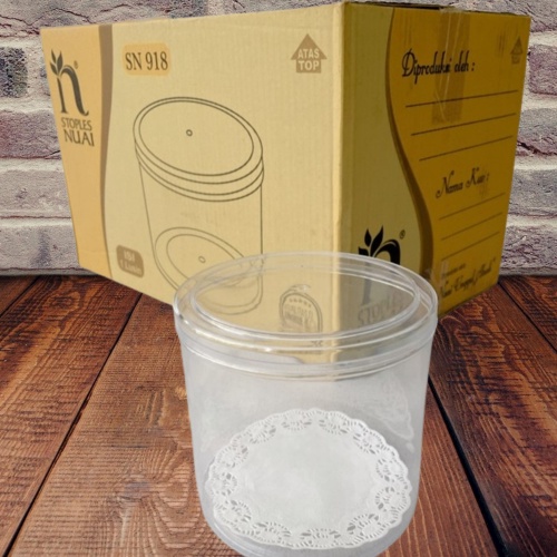 Toples Kue Kering Lebaran Bulat PLastik Nuai SN 918 /SN918 Lusin