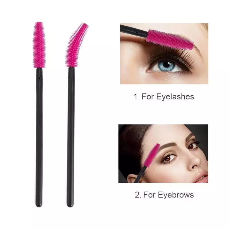 Sisir Kuas Maskara Spoolie Brush Mascara Wand Sikat Eyelash Extention Bulu Mata Alis Eyebrow Make Up Mascara Spoolers Makeup