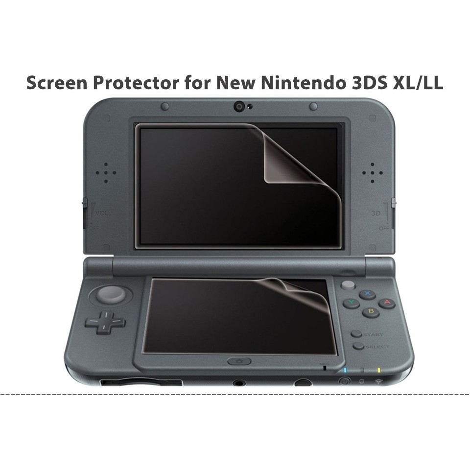 Tas Jernih + 2pcs Pelindung Layar Untuk Nintendo 3ds Xl Ll 2015