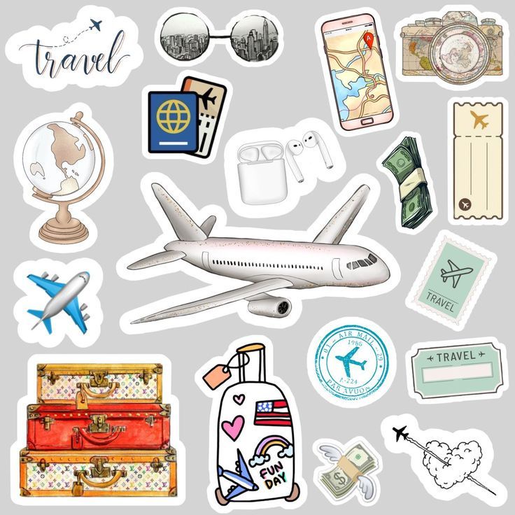 

[COD} 16 Pcs Traveling Stiker Scrapbook /DIY/ Stiker Lucu/ Stiker Bujo/stikerBulletJournal/stiker aestetic