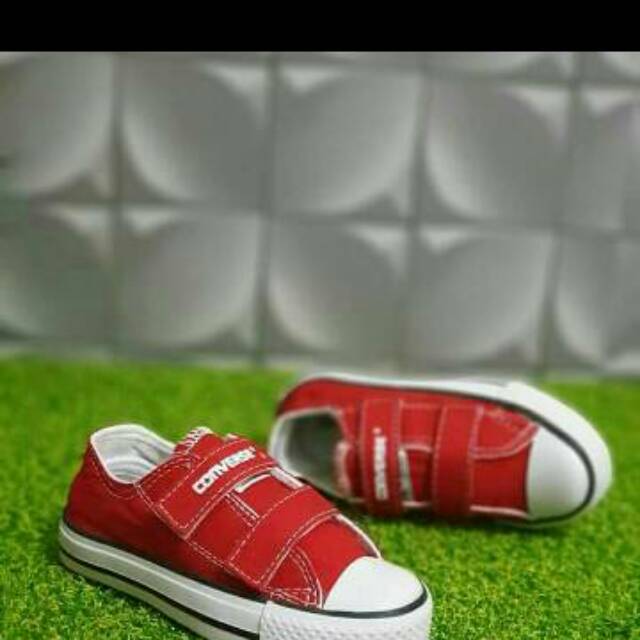 sepatu Converse anak laki laki perempuan warna merah grade original premium