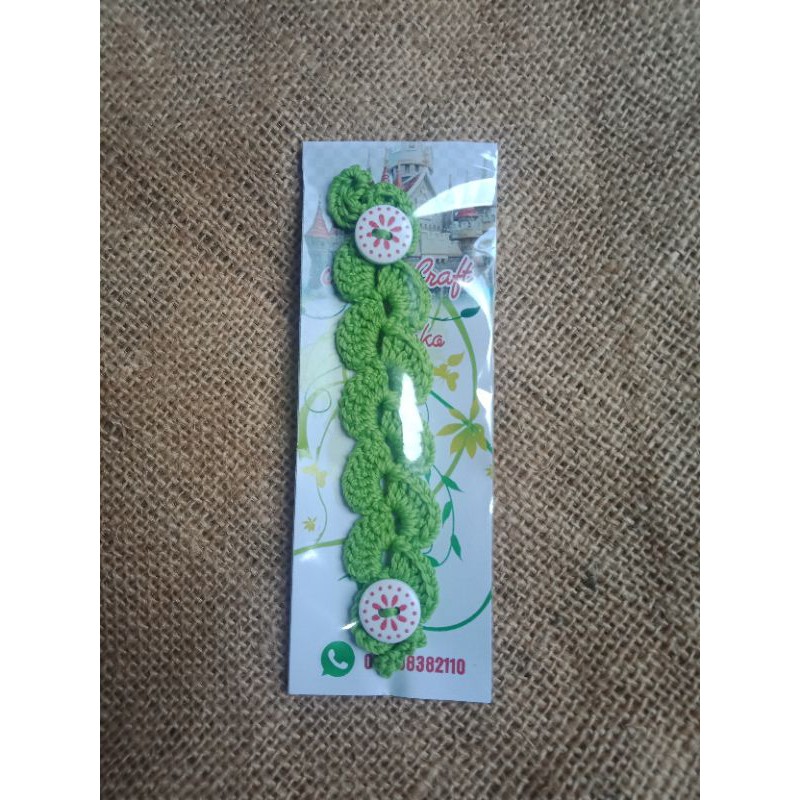 konektor masker rajut anak