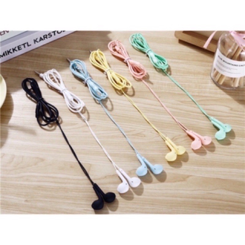 HEADSET / HANDSFREE U19 MACARON / MACARON MATE COLOR HIFI EXTRA BASS