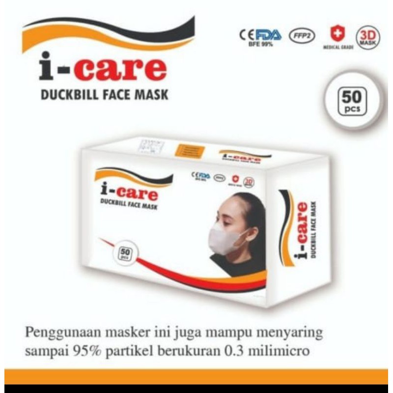 Masker Duckbill I-CARE 50pcs