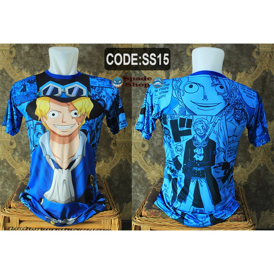 kaos sabo revolution one piece,kaos anime anak dewasa (spade shop)
