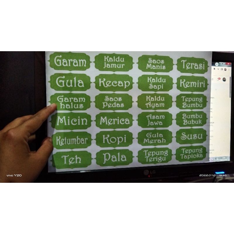 

Stiker bumbu(toples)