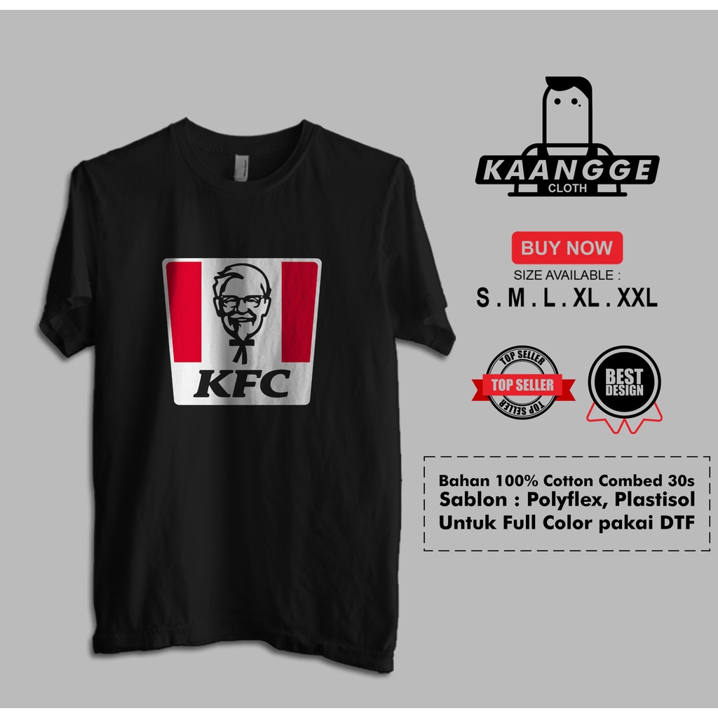 Kaos KFC Logo Baju Perusahaan