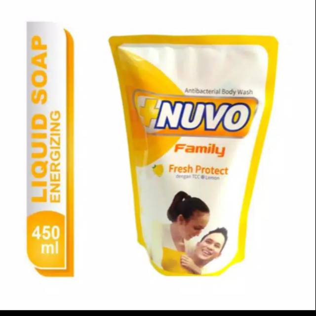 Nuvo Family kuning Sabun Cair Body Wash 400 ml Anti Bacterial