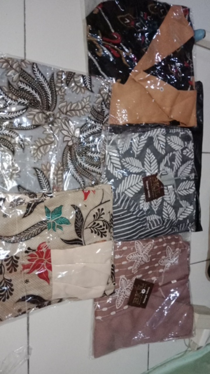 Tey-17 Batik Wanita Asj Sa Hrb026 Kenongo Kemeja Tosca Pendek