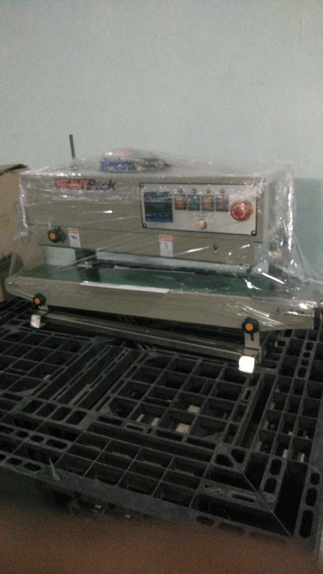 Continuous Band Sealer With Gas Nitrogen Flushing Vertical Dbf-1000an Mesin Sealer Nitrogen