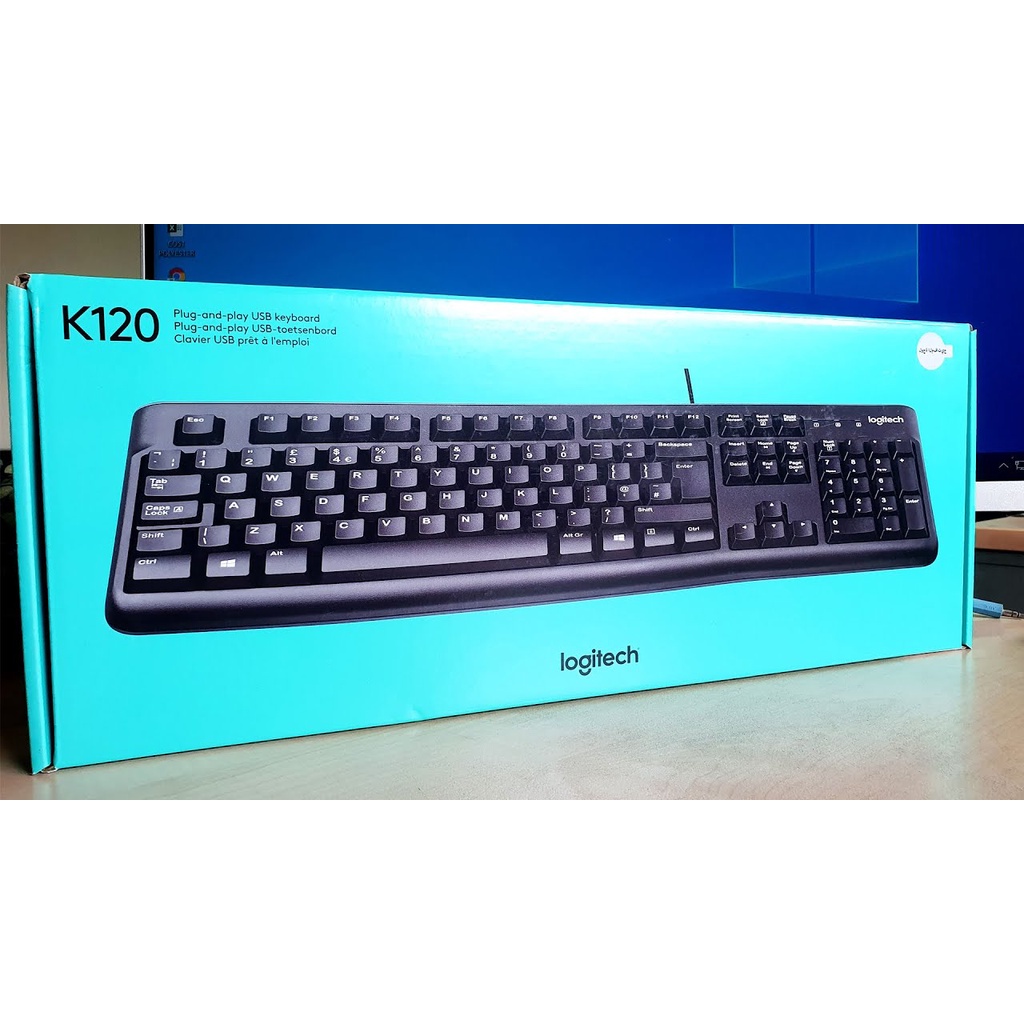 Logitech K120 USB Wired Keyboard GARANSI RESMI 1 TAHUN