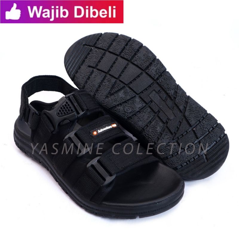 SANDAL GUNUNG PRIA KOREAN STYLE KULIT SINTETIS VEST-090