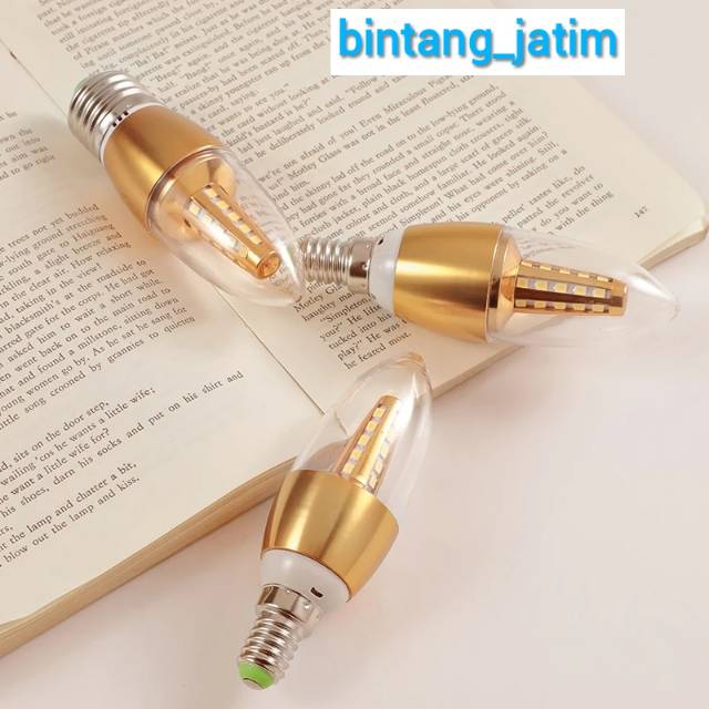 lampu candel led E14/ E27 untuk lampu gantung hias 5w/ lampu lilin/