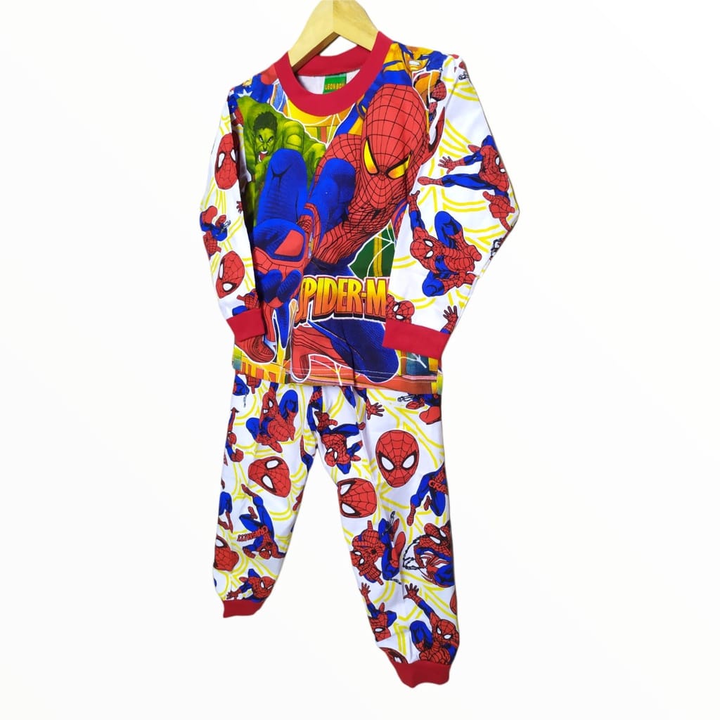 SETELAN FULL PRINT SPIDERMAN | BAJU ANAK FULLPRINT | BAJU ANAK LAKI LAKI DAN PEREMPUAN