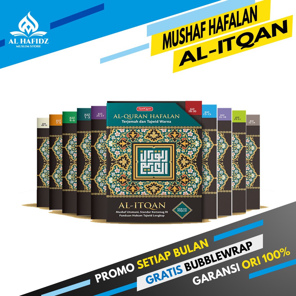 Ziyad Books  Paket Mushaf Hafalan Al-Itqan Al Quran Hafalan Anak Isi 10 Jilid