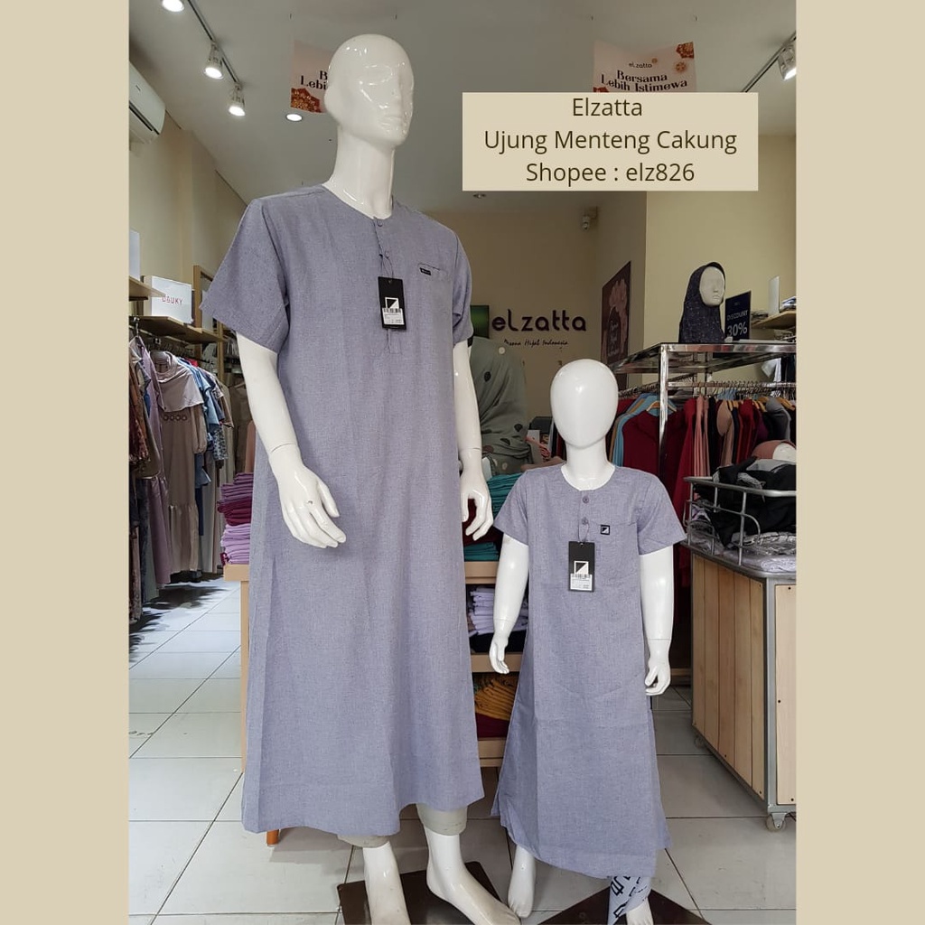 Jubah Pria Dewasa Zatta Men Gamis Zm Abi Zafran Lengan Pendek Bahan Katun Madina