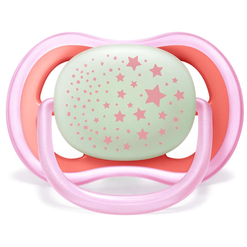 Avent - Ultra Air Night Pacifiers PINK 6-18m