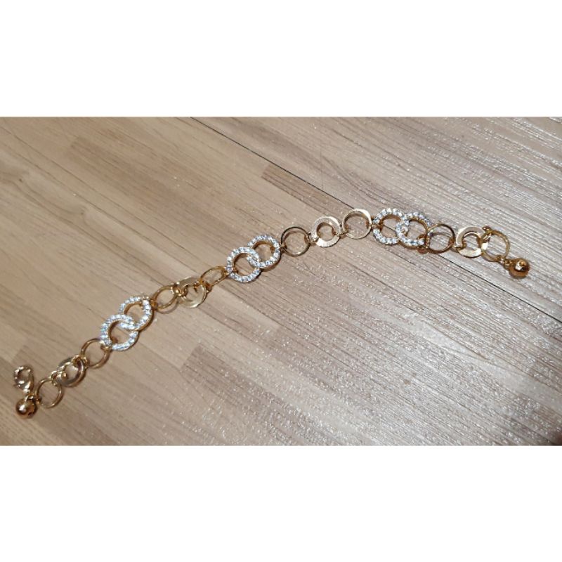 Gelang Premium Quality Lapis emas Gelang Krincingan Gold Tidak karatan Gelang import gold 8829