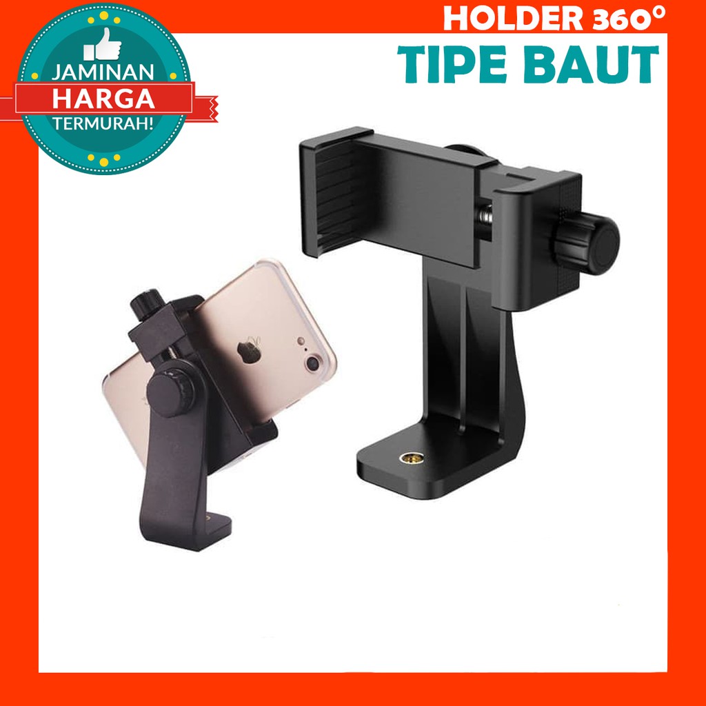 Holder 360 HP Smartphone Tripod Mount Portrait Landscape BAUT