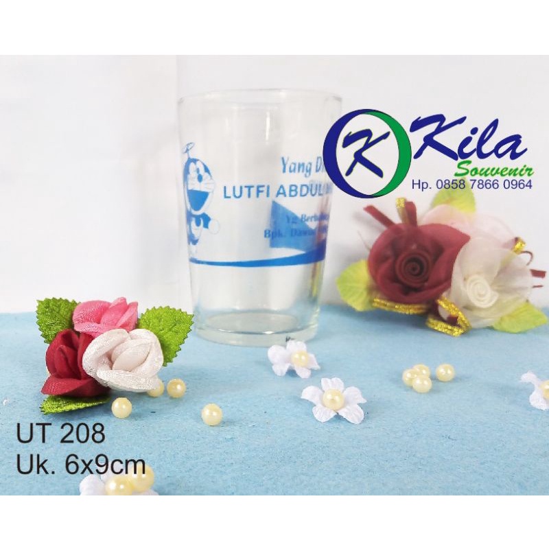gelas sablon 208 souvenir nikah