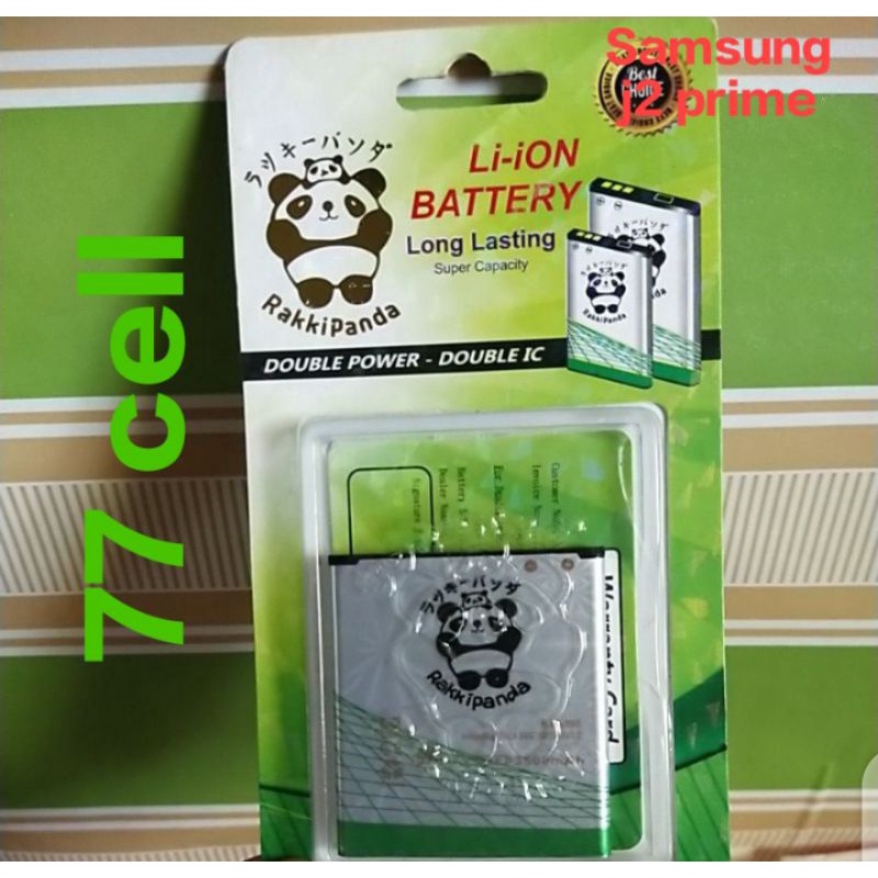 baterai samsung j2 prime double power rakki panda