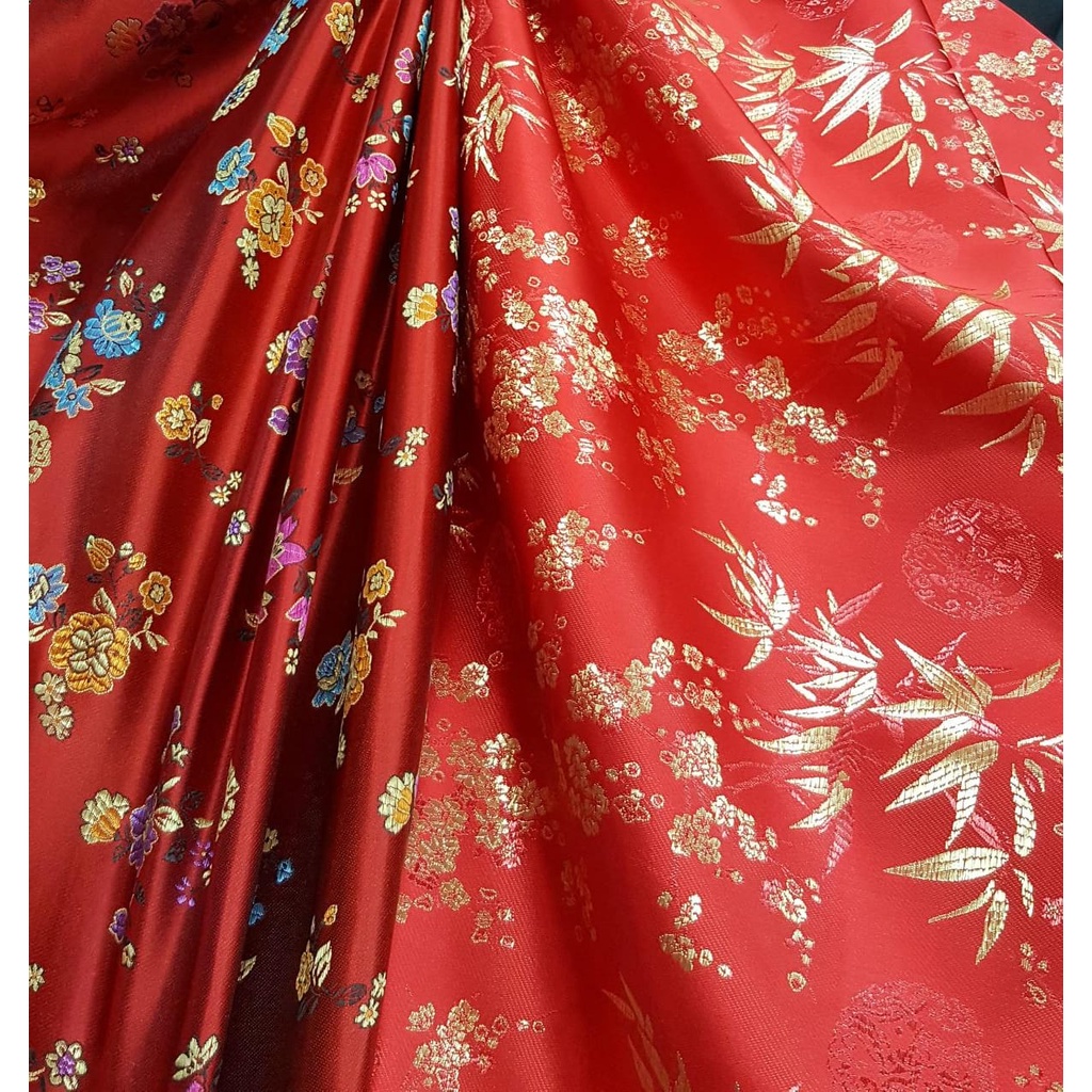 KAIN CHEONGSAM MERAH CHINESE NEW YEAR