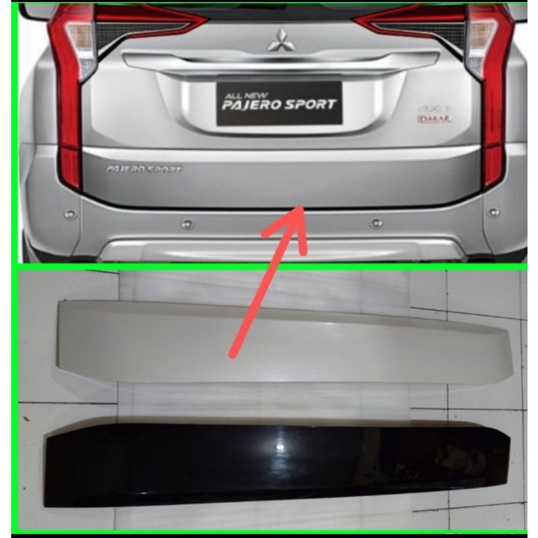 garnis pintu bagasi pajero 2016-2020 ori