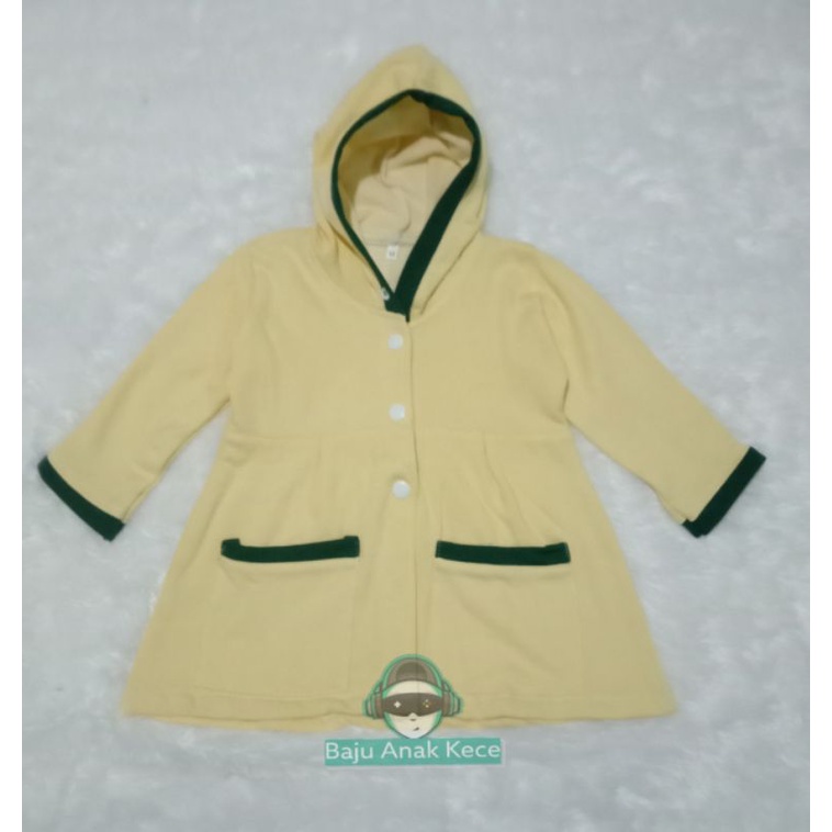 Jaket Anak Perempuan Gaya Korea Fleece Usia 1 2 3 Tahun Jaket Hoodie Anak Masa Kini