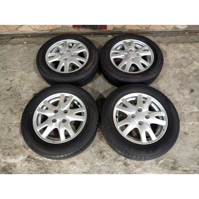 Velg Mobil Second OEM BRIO Ring 14 Ban DUNLOP GT RADIAL 165 65 R14 BRIO AGYA AYLA DATSUN KARIMUN