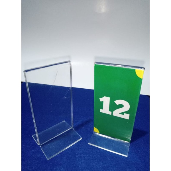 

akrilik nomer meja 10x5 cm + nomer