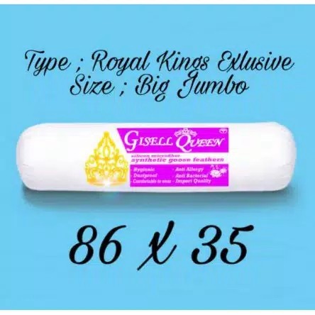 Guling Gisell Queen Guling Hotel Silicon/ Silikon Besar Empuk Type Royal Kings Termurah Bisa Cod