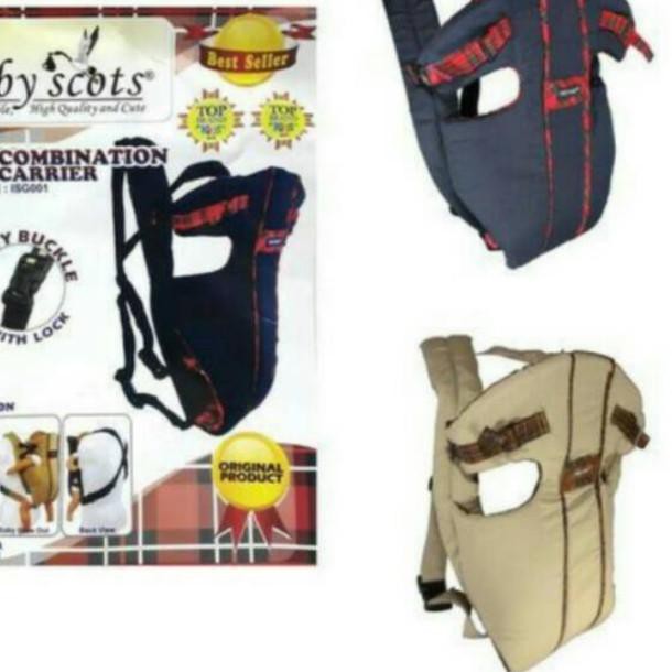 ✶ BABY SCOTS GENDONGAN DEPAN BAYI ISG001 - coklat ☺