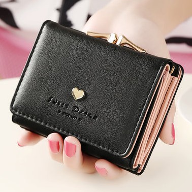 Dompet Clutch Compact Wanita Lipat 3 Import