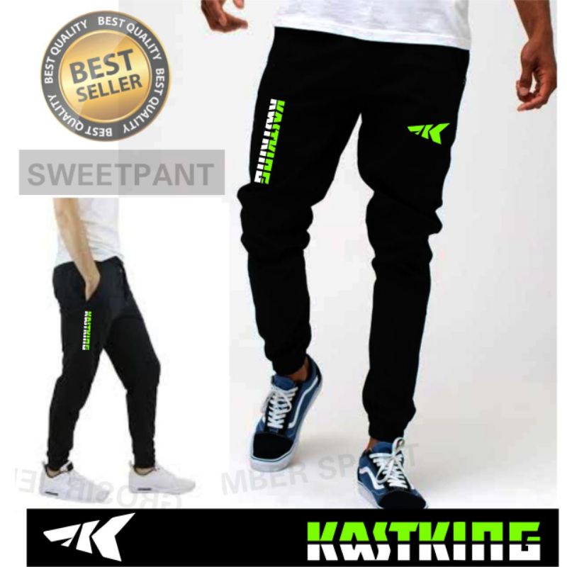 ⭐⭐⭐⭐⭐Celana Mancing Joger sepeda training olahraga jogging model sweetpant slimfit