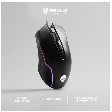 ITSTORE Rexus Xierra X12 Gaming Mouse RGB Macro for Gamers - RX-X12