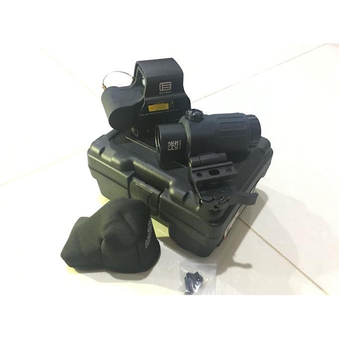 BARANG BARU Holosight Eotech XPS3 with G33 3X Magnifier Set Black
