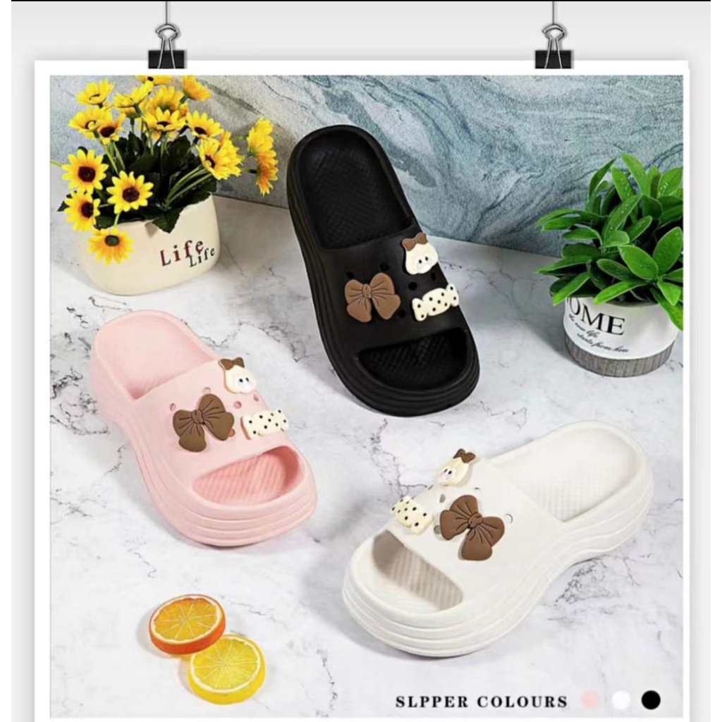 sandal eva rubber sendal wedges perempuan balance