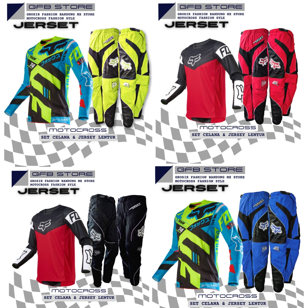 Jersey set motocross | motocross Jersey and pants | celana cross | Jersey trail