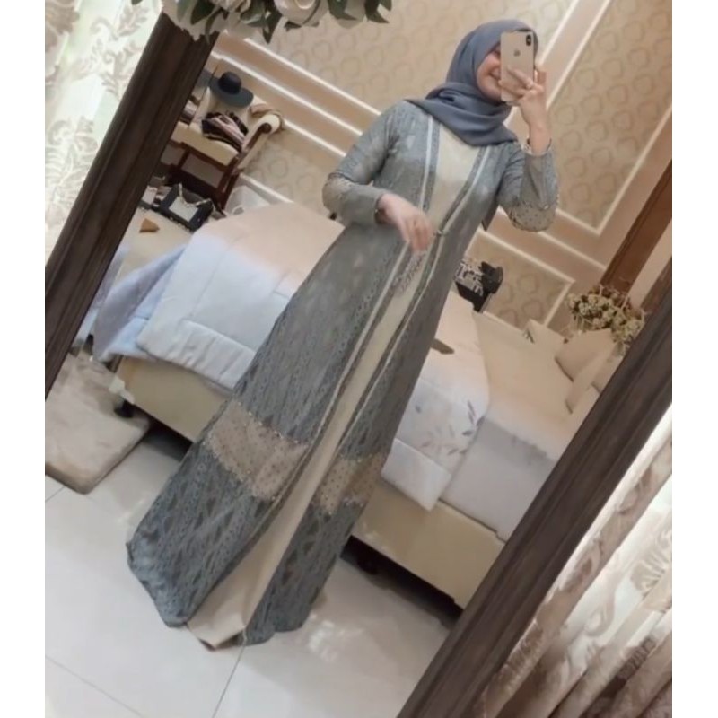 JEHANARAA LUXURY DRESS GREY BY KALEELA (BOOKED BY IRMA)