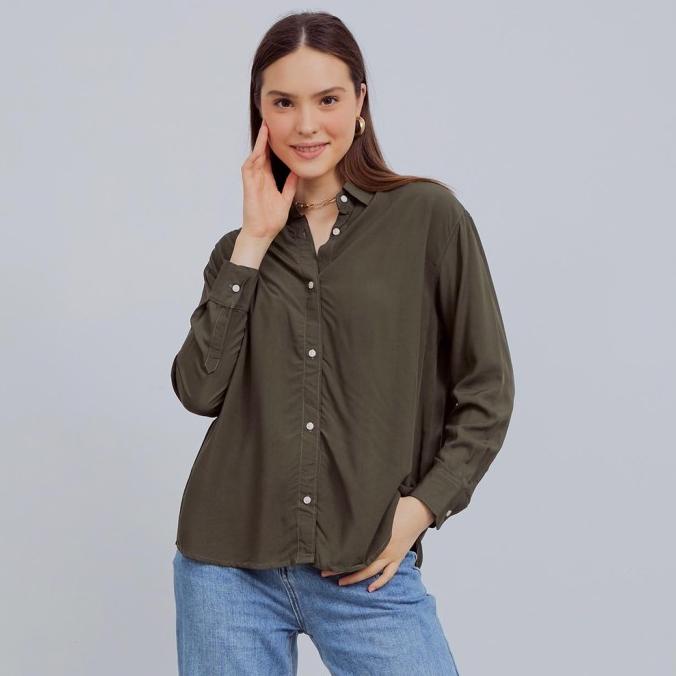 OLD NAVY Rayon Blouse - Kemeja Loose Wanita Original 44-agnislm