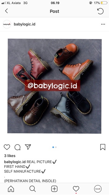 BABYLOGIC - PELOPOR, Kualitas Terbaik! Boots anak sepatu natal, ulangtahun, pelengkap Jas pantofel lebaran 21-35