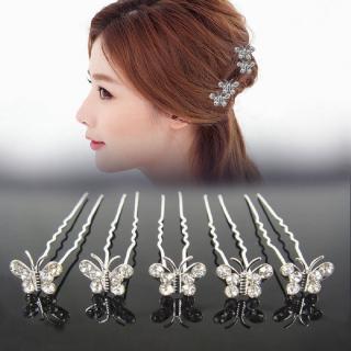Jepit Rambut Bentuk Kupu Kupu Aksen Kristal Dan Berlian Jepit Rambut Bentuk Kupu Kupu Aksen Kristal Dan Berlian