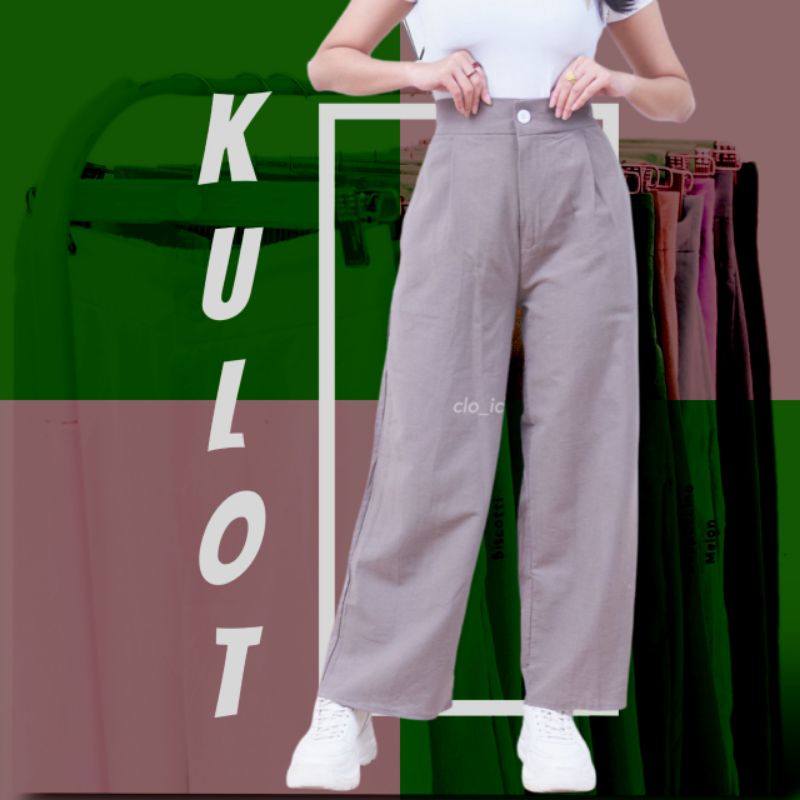 KULOT LINEN PREMIUM laura slim kulot higwaist