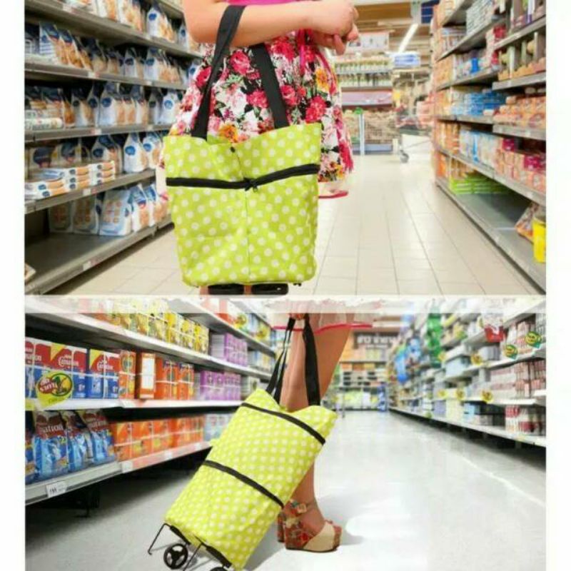 TAS BELANJA LIPAT RODA / SHOPPING TROLI TROLLEY